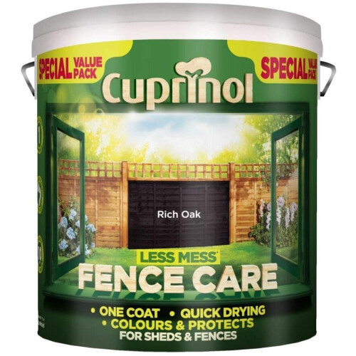 Cuprinol Cuprinol Less Mess Fence Care 6L Rich Oak