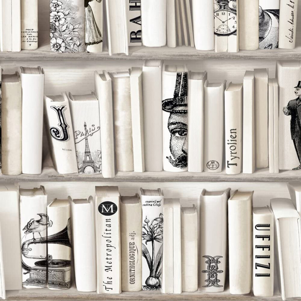 Muriva E88207 Novelties Wallpaper Roll - Encyclopaedias (572217)