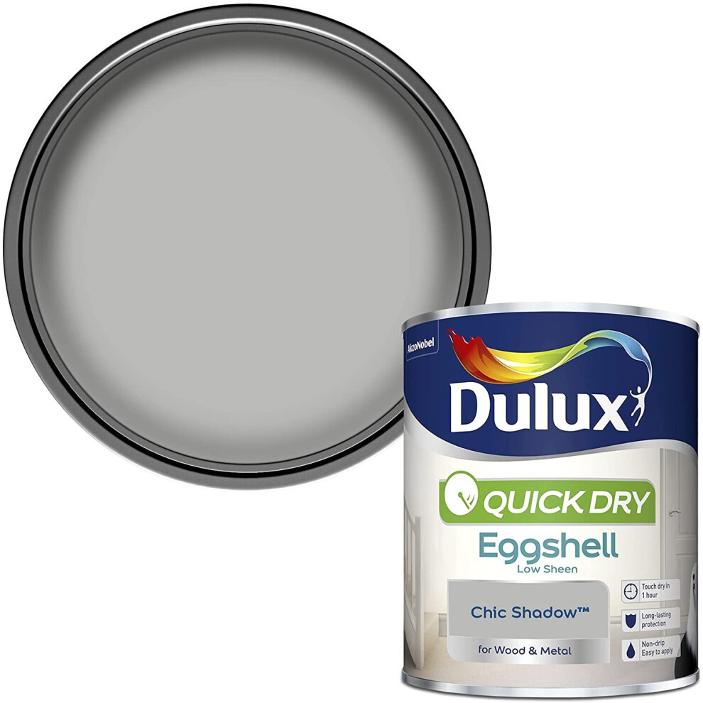 Dulux Quick Drying Eggshell 750ml Chic Shadow