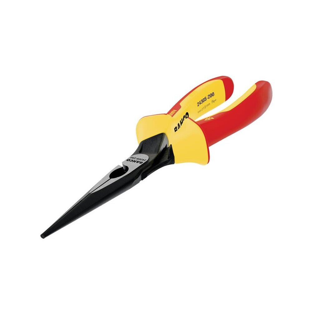 Bahco 2430S Ergo Insulated Long Nose Pliers 200Mm (8In) 2430S- 200