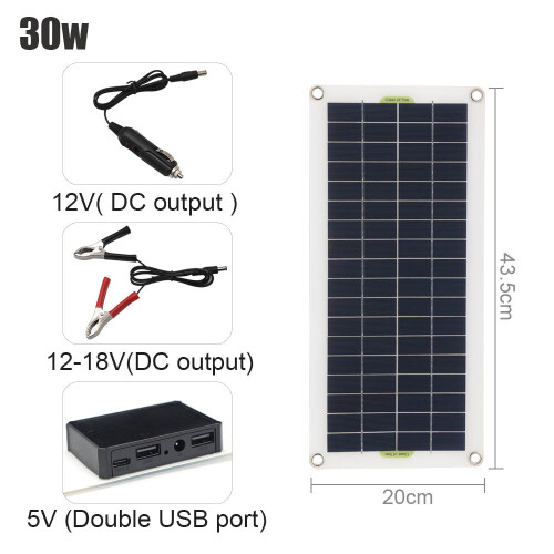 Draagbaar Zonnepaneel 30W12V Auto Van Boot Caravan CamperUK 1
