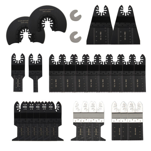 28Pcs Multi Tool Saw Blades Set Carbide Blade Metal Wood for Makita