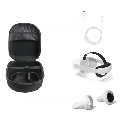 Pour Oculus Quest 2 VR Travel Carrying Case VR Headset Bag Storage 2