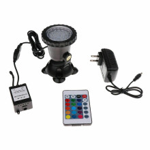 (1 Light + 1 Remote) LED RGB Garden Pond Spotlight Submersible Light Aquarium Fountain Pool + Remote
