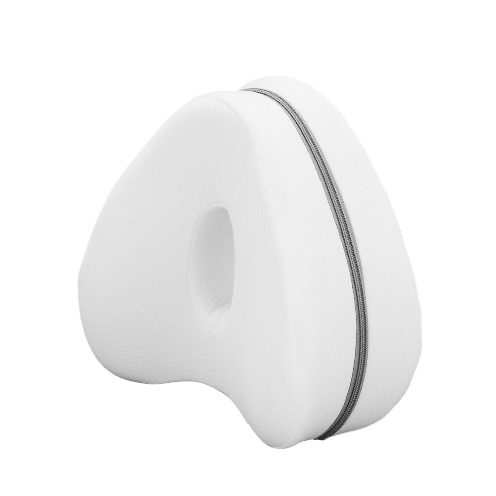 (White) Leg Cushion Pillow Orthopedic For Relief Knee Pain White