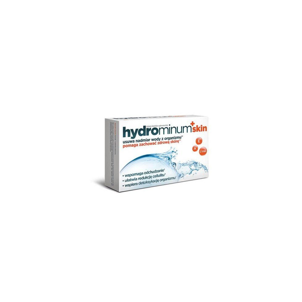 Hydrominum + skin - 30 tabl. - odchudzanie, redukcja cellulitu