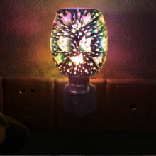 (Butterfly) 3D Mosaic Electric Plug-In LED Aroma Lamp Oil Burner Warmer Sense