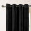 Imperial Rooms (Black ) Short Curtains Pair Thick Velvet Eyelet Ring Top 2