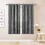 Imperial Rooms (Grey) Short Curtains Pair Thick Velvet Eyelet Ring Top 1