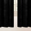 Imperial Rooms (Black ) Short Curtains Pair Thick Velvet Eyelet Ring Top 5
