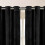 Imperial Rooms (Black ) Short Curtains Pair Thick Velvet Eyelet Ring Top 3