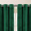 Imperial Rooms (Green) Short Curtains Pair Thick Velvet Eyelet Ring Top 3