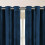 Imperial Rooms (Blue) Short Curtains Pair Thick Velvet Eyelet Ring Top 4