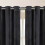 Imperial Rooms (Charcoal) Short Curtains Pair Thick Velvet Eyelet Ring Top 4