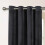 Imperial Rooms (Charcoal) Short Curtains Pair Thick Velvet Eyelet Ring Top 3