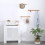 (S 78*19*81CM(Pure White)) Radiator Covers Modern White Decorative 1