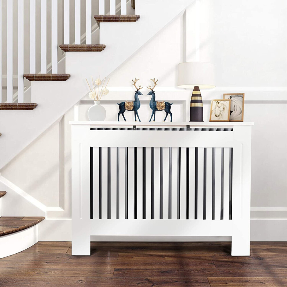 (M 112*19*81CM(Pure White)) Radiator Covers Modern White Decorative