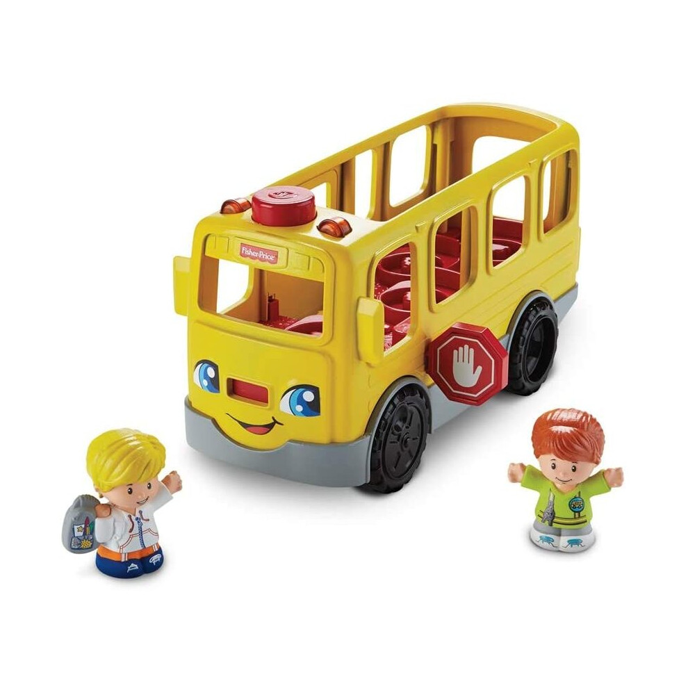 Fisher-Price FKC67 Little People Sit with Me School Bus Activity, Educational Toddler Vehicle Role Play Toy with Music, Lights, Sounds and S