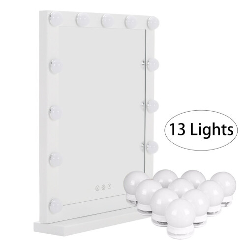 Living And Home (13LEDs: 42*52cm) Hollywood Dimmable LED Lights Makeup Mirror Dressing Table Mirror 2