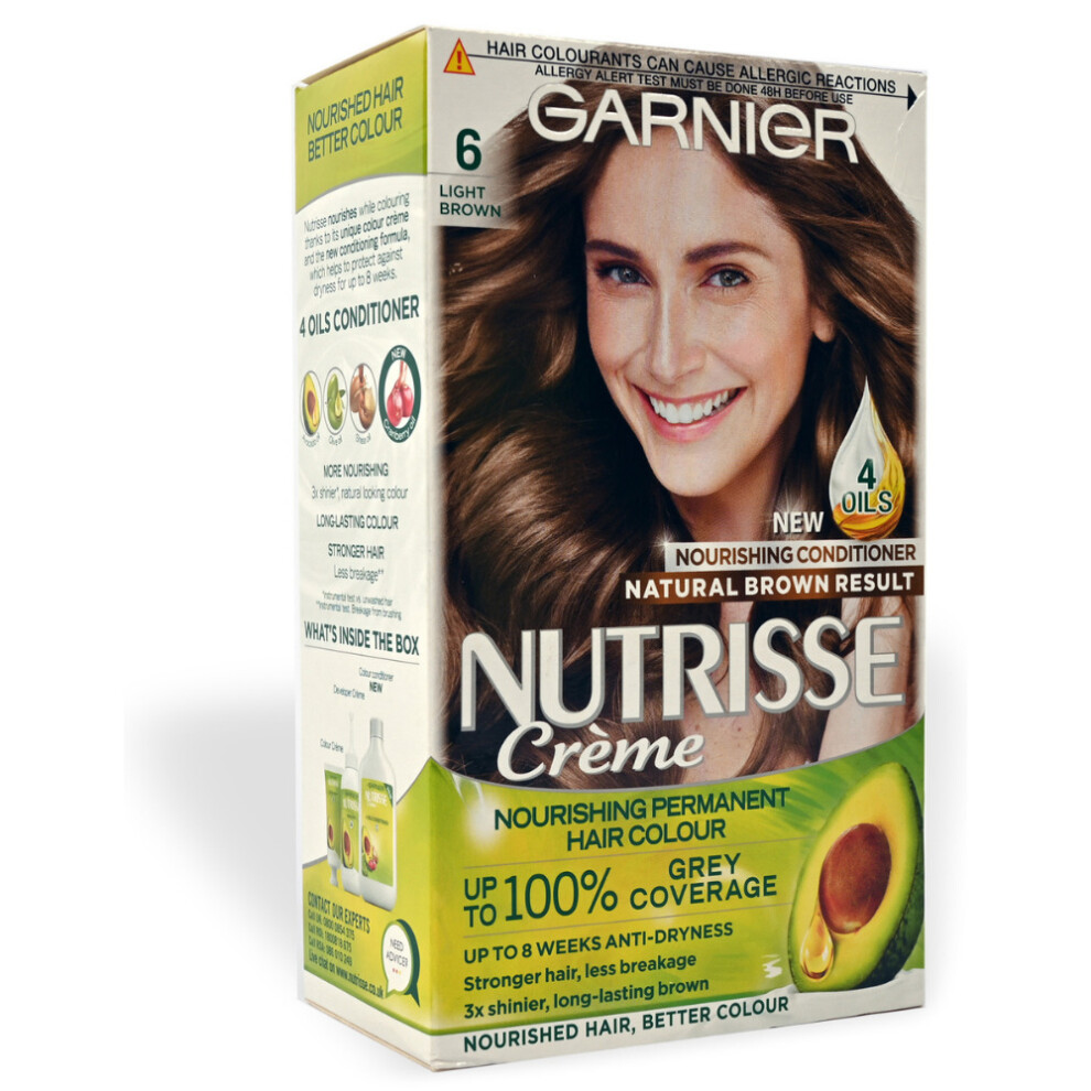 (Light Brown) Garnier Nutrisse Permanent Hair Dye Colour Mocha brown