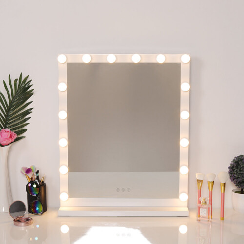 Living And Home (16LEDs: 52*62cm) Hollywood Dimmable LED Lights Makeup Mirror Dressing Table Mirror 2