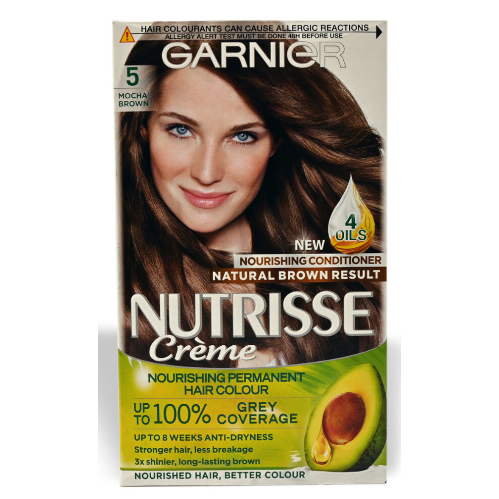 (Mocha Brown) Garnier Nutrisse Permanent Hair Dye Colour Mocha Brown