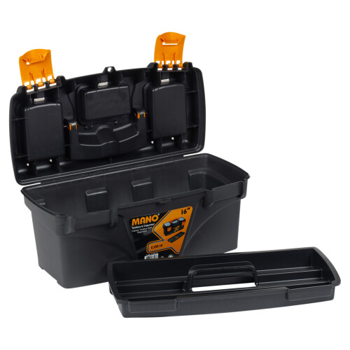 URBN Living (16" Box) Lockable Tool Box + Removable Storage Compartments 2