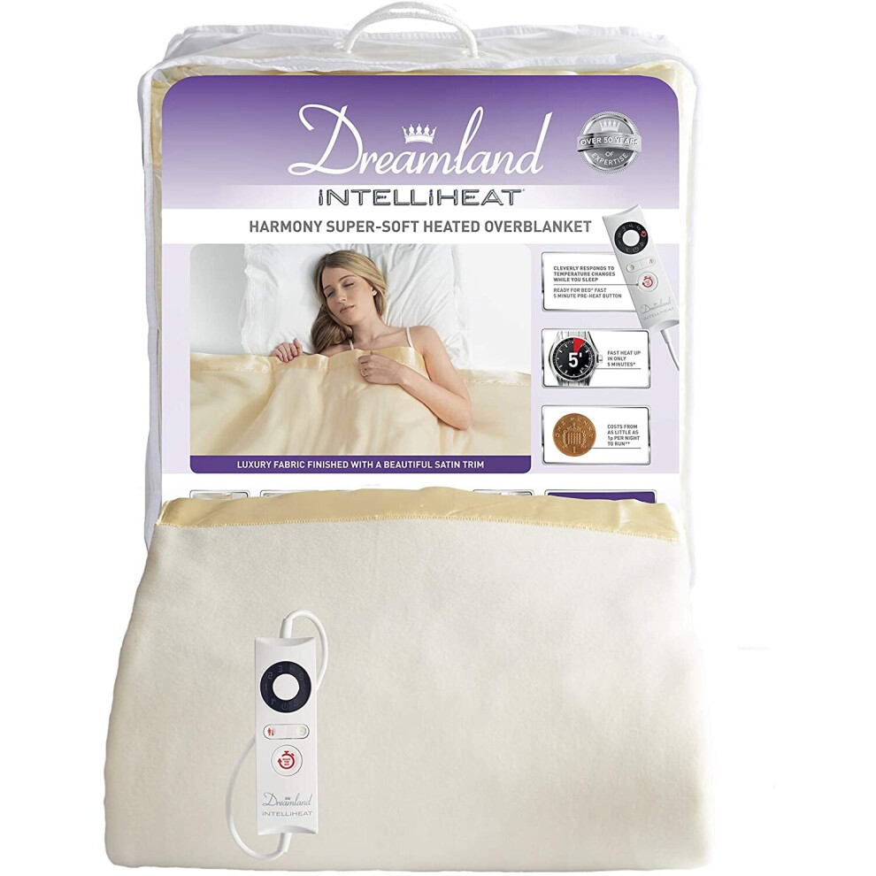 Dreamland Intelliheat Luxury Harmony Heated Overblanket single