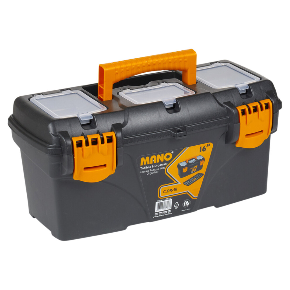 (16" Box) Lockable Tool Box + Removable Storage Compartments 5056517509036