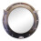 Silver Metal Port Hole Mirror, 40cm 1