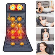 Electric 12 Nodes Massage Mat Mattress Full Body Heat Pad and Shiatsu