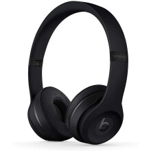 Beats Solo3 Wireless On-Ear Headphones - Apple W1 Headphone Chip, Class 1 Bluetooth, 40 Hours Of Listening Time - Black (Latest Model) - Refurbished