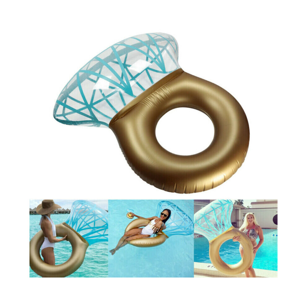 Giant Inflatable Diamond Engagement Ring Pool Float