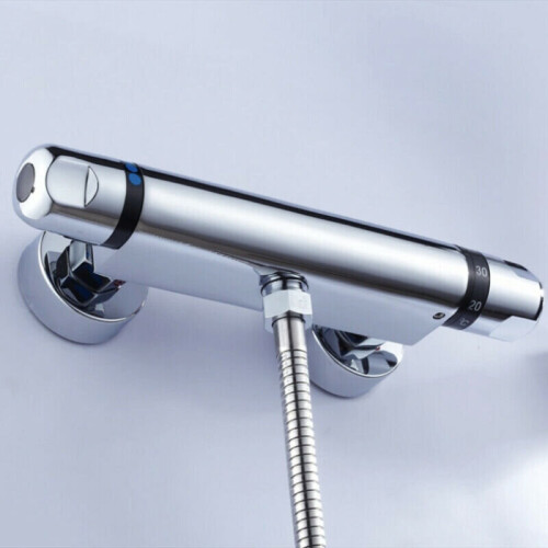 Thermostatic Bar Shower Mixer Valve Tap Chrome Bottom 1/2" Outlet