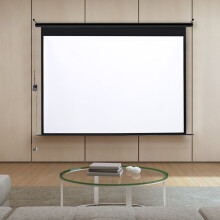 (92 in) 4:3 Electric Motorised Projector Screen White Matte HD Cinema Projection