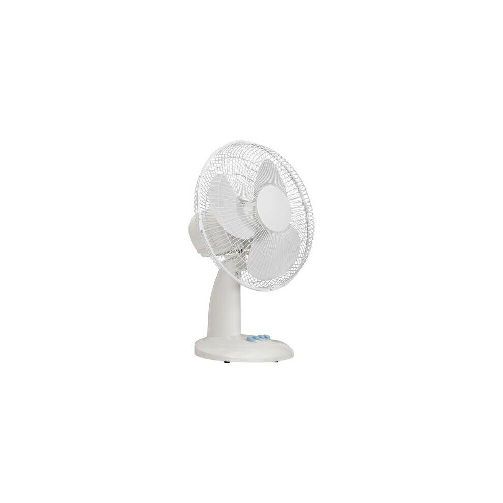 Challenge White Desk Fan - 12 Inch