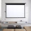 Living And Home 72" Electric Pull-Down Projector Screen 4:3 White Matte Home Cinema 4