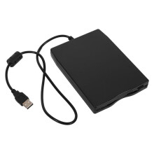 (Black) Usb Floppy Drive 3.5inch Usb External Floppy Disk Drive Portable 1.44 Mb Fdd Usb Drive Plug And Play For Pc Windows 10 7 8 Windo