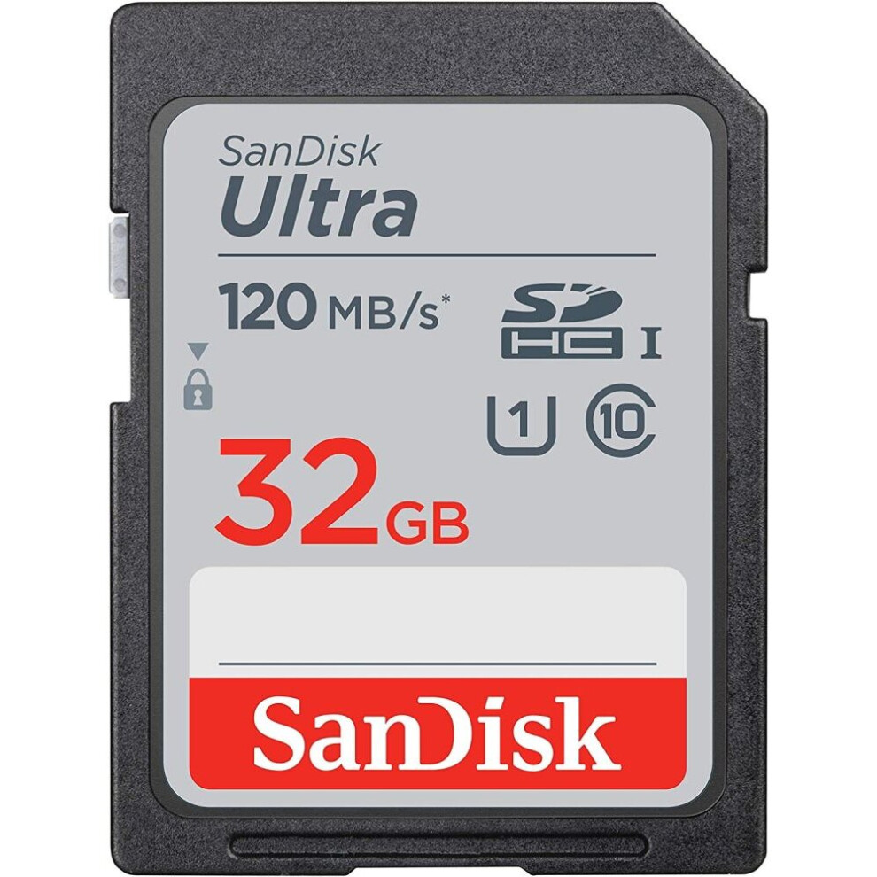 Sandisk Ultra Sdhc Memory Card 120Mb/S Class 10 Uhs-I - 32Gb 619659183813