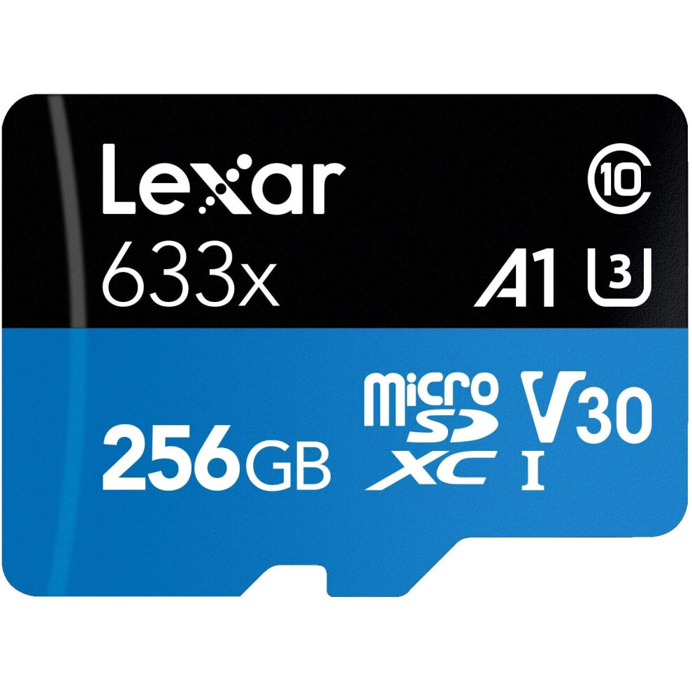 Lexar High Performance 633x microSDXC UHS-I Card with Adapter 256GB