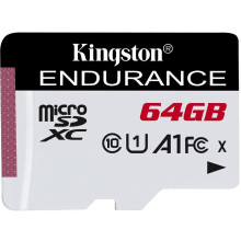 KINGSTON microSDXC Hoogwaardige Duurzaamheid - 64 Go - Klasse 10/UHS-I (U1) - 95 Mo/s Lezen - 30 Mo/s Schrijven