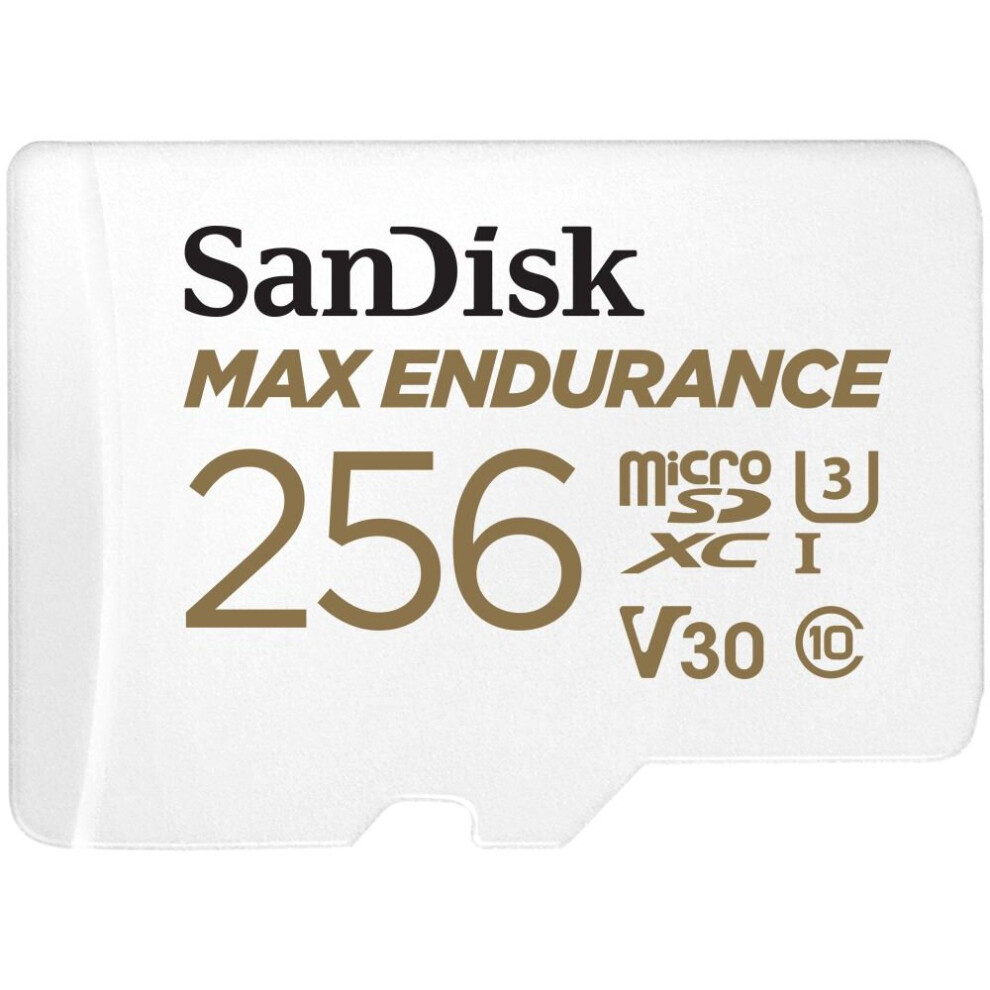 New Sandisk Max Endurance Microsd Card 100Mbs With Adapter 256Gb Sdsqqvr-256G-Gn6ia