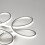 Living And Home (White, 74cm-Cool White) Modern LED Ceiling Light Chandelier Lamp Flower Shape 4
