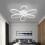 Living And Home (White, 58cm-Cool White) Modern LED Ceiling Light Chandelier Lamp Flower Shape 2