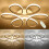 Living And Home (White, 58cm-Dimmable) Modern LED Ceiling Light Chandelier Lamp Flower Shape 3
