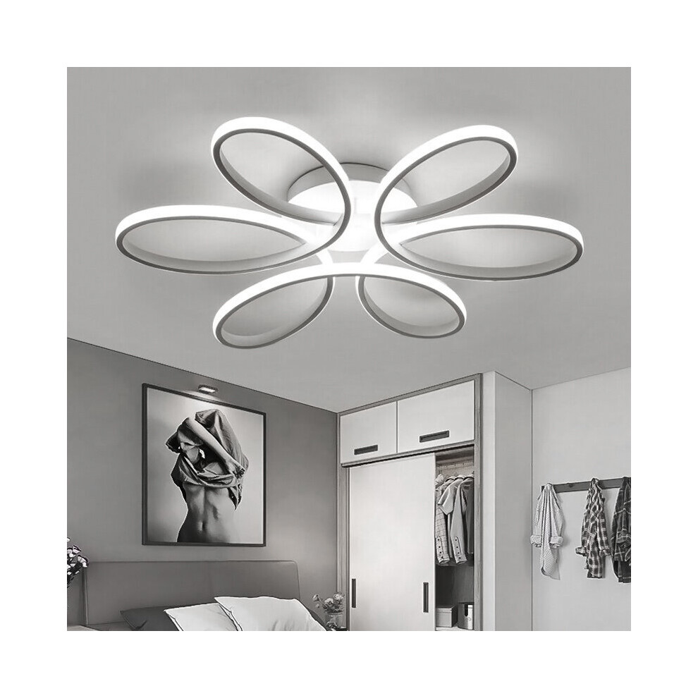 Living And Home (, 58Cm-Cool ) Modern Led Ceiling Chandelier Lamp Flower Shape White/Light