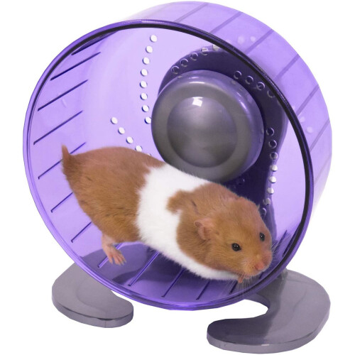 Rosewood Rosewood Pico Exercise Wheel for Hamsters with Stand, Purple 1