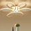 Living And Home (White, 58cm-Dimmable) Modern LED Ceiling Light Chandelier Lamp Flower Shape 2