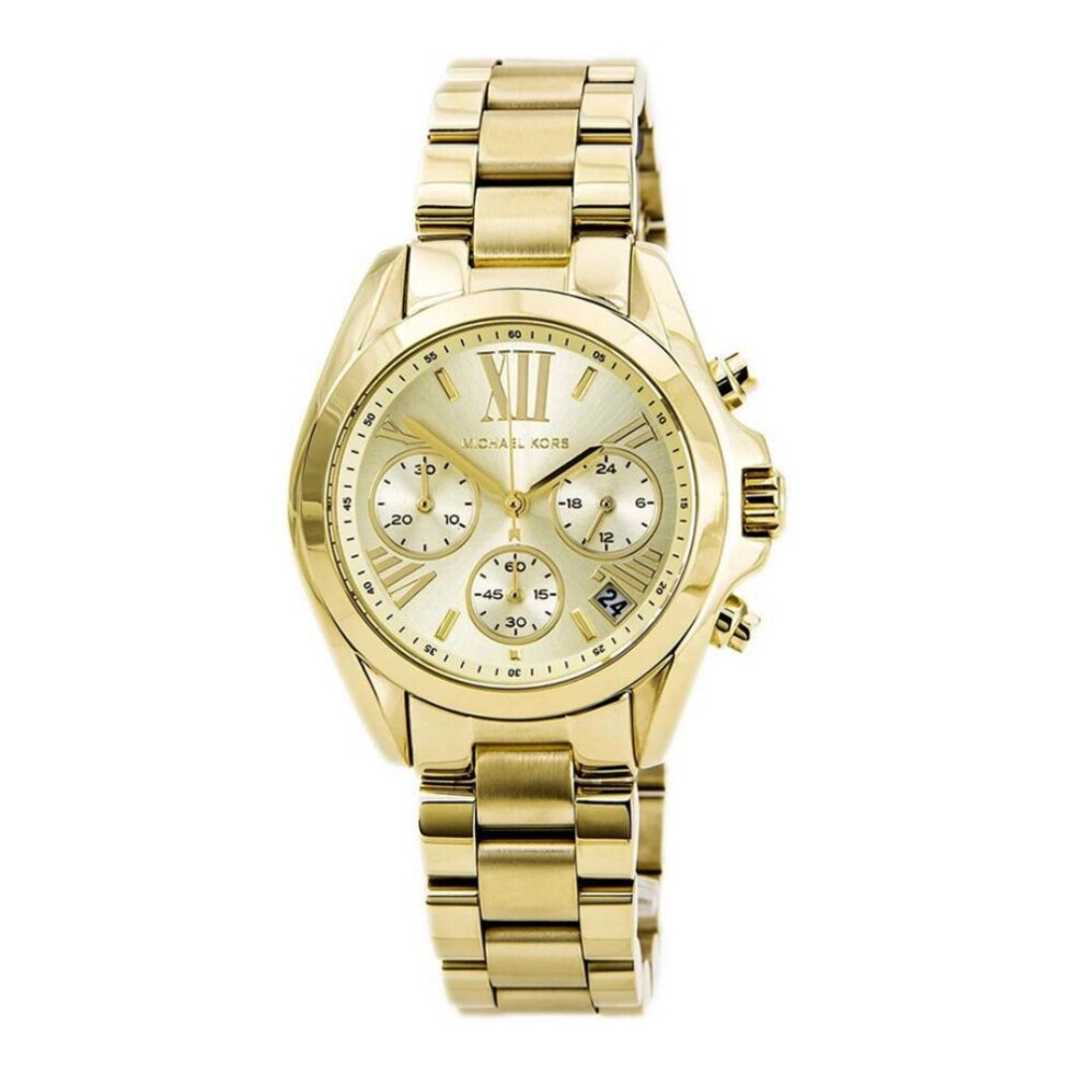 Michael Kors Montre Femme MK5798 - Boîtier acier doré, cadran scintillant et mouvement quartz fiable