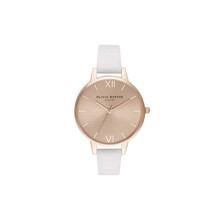 Montre - Olivia Burton - OB16DE08 - Cuir Rose - Analogique - 34 mm - Résistance 1 ATM